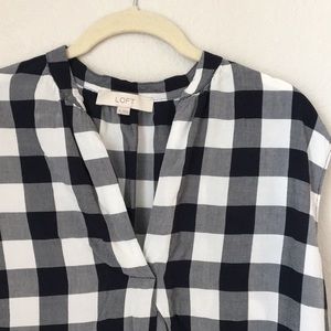 Ann Taylor Loft Checkered Tank Top Size M